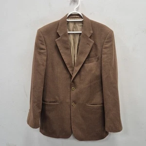 Johnstons Of Elgin Herringbone Cashmere Sports Races Blazer Jacket Size 38 - Picture 1 of 7