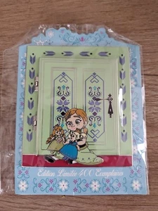 Disney Pin DLRP Paris Hinged Door Anna Elsa From Frozen Event Jumbo Le 400 - Picture 1 of 3