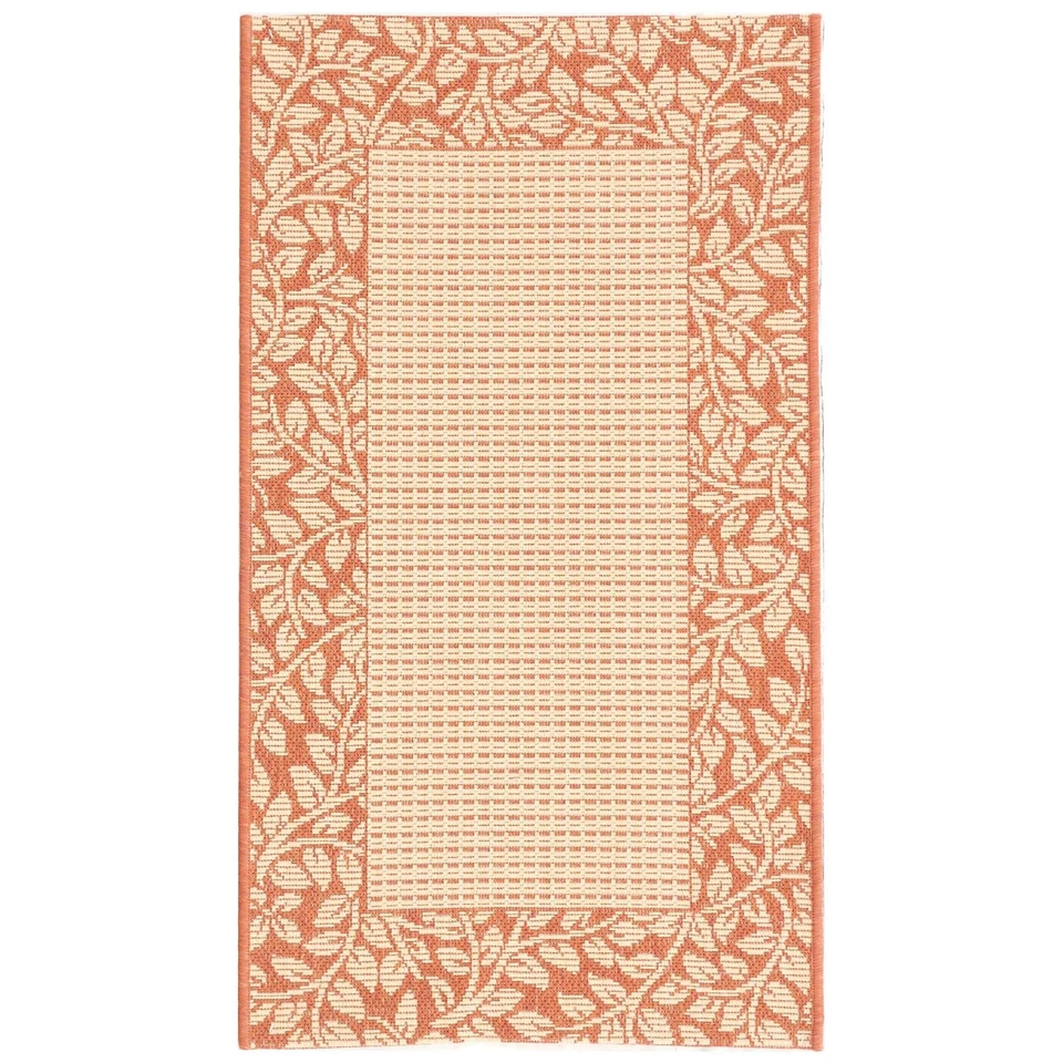Safavieh CY0727 Courtyard Area Rug Runner 2' X 3'-7" Natural/Terra - Image 1 of 1