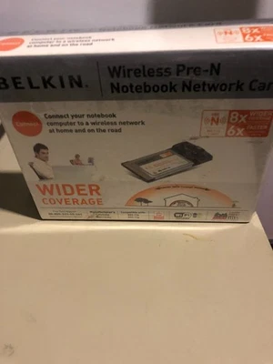 Belkin Wireless Pre-N Notebook Network Card 802.11g 802.11b Compatible - Image 1 of 2