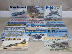 Lot Of 26 Squadron /Signal Publications Aircraft Action War Military Jets & Tank - Imagen 1 de 12