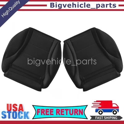 Driver &Passenger Bottom Leather Seat Cover Blk For 2015-2021 Mercedes Benz C300 Foto 1 de 4