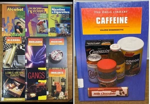 10 Book Lot  90s Drug Library School HB Books Gang Alcohol Marijuana Nicotine + - Picture 1 of 23