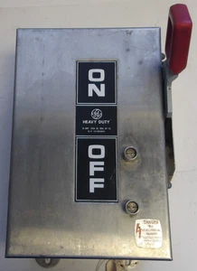 GE INTERRUTTORE DI SICUREZZA ACCIAIO INOX RESISTENTE 30AMP 240VAC/250VDC P/N: TH3221SS - Foto 1 di 6