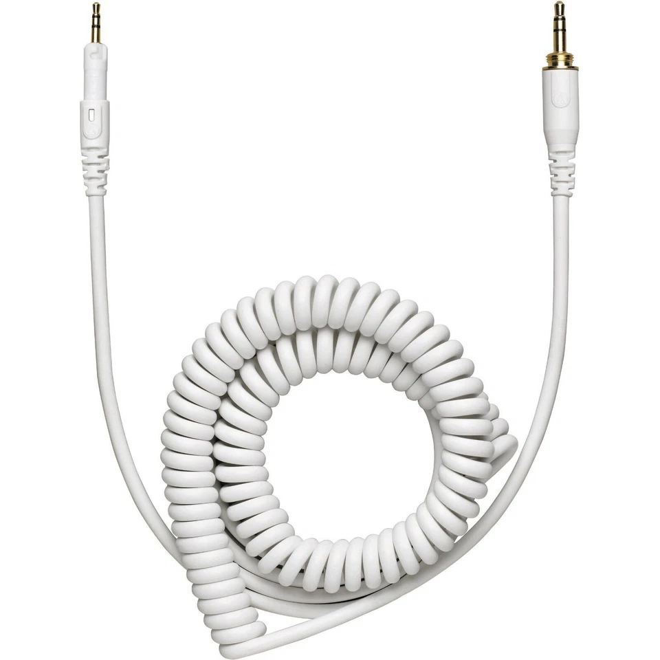 Audio-Technica HP-CC-WH Coiled Replacement Cable for M-Series Headphones - White - Image 1 of 1