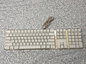 Apple A1048 USB Keyboard White Clear Acrylic Vintage Mac G5 Tested Working - Picture 1 of 24