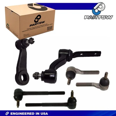 Nuevo kit de 6 piezas extremos de varilla de amarre Pitman y brazos locos para Chevy Blazer S10 GMC Jimmy S15 Foto 1 de 4