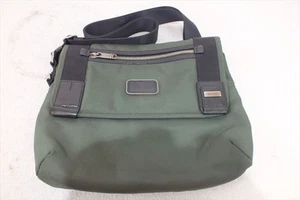 TUMI 22371SPH ALPHA BRAVO Beale Mini Messenger Green Nylon - Picture 1 of 7