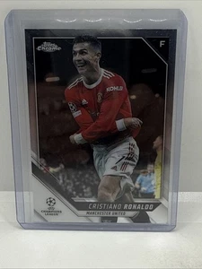 2022 Topps Chrome UCL Cristiano Ronaldo #10 Man United - Picture 1 of 2