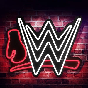 Wrestling Neon Sign, LED Wrestling Signs for Wall Decor, USB Hanging Neon Lights - Picture 1 of 7