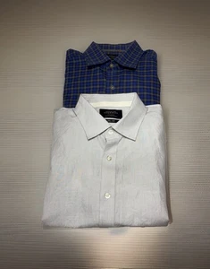 2 Hemden Lg Charles Tyrwhitt Weekend 1-Slim, 1-Classic Fit Knopfleiste Langarm - Bild 1 von 11