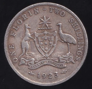 Australia 1923 One Florin 2/- George V - Fine - Bild 1 von 3