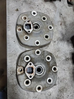 Vintage John Deere Liquifire Snowmobile Cylinder Heads 1983  - Image 1 of 4