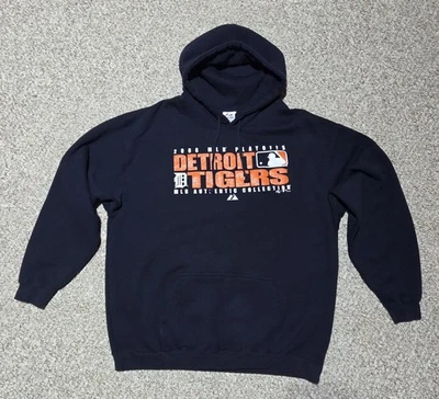 Vintage 2006 MLB Detroit Tigers Playoff Hoodie Size 2X - Image 1 of 3