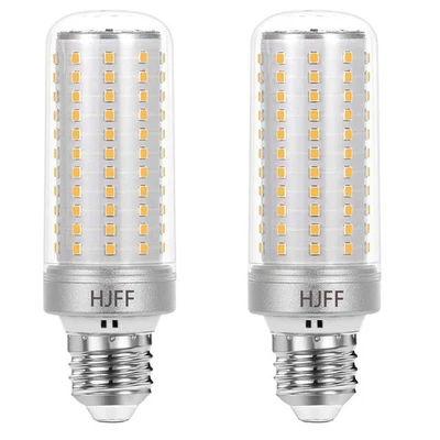 2 pack Led Corn Light Bulbs 300W Equivalent Super Bright 5000Lm 3000K Warm Wh... - Image 1 of 4