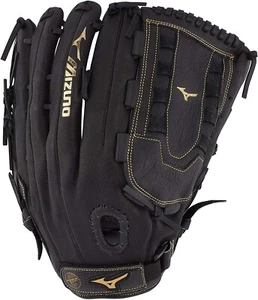 Neu mit Etikett Mizuno Premier Erwachsene 14" Slow Pitch Softball Handschuh schwarz Rechtshand werfen - Bild 1 von 5