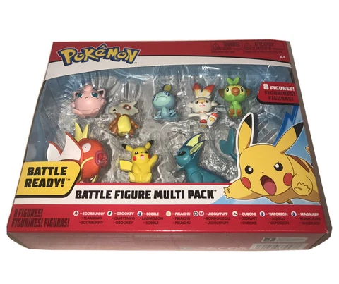 Pokemon Battle Figure Multi Pack 8 Figures Pikachu Vaporeon Magikarp Jigglypuff Cover
