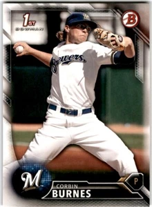 Bowman Draft 2016 #BD-89 Corbin Burnes Milwaukee Brewers primera cantidad - Imagen 1 de 2