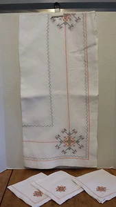 Vintage Southwestern Tablecloth & Napkins Cottage Chic country COWboy - Picture 1 of 4