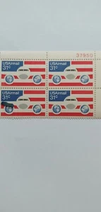 US 31 Cent Air Mail stamp of 1976, block of 4. - Picture 1 of 1