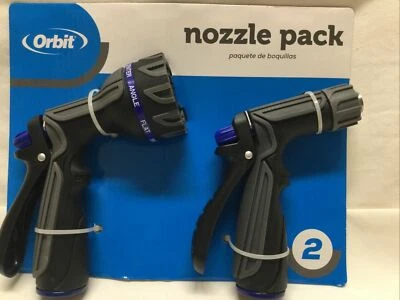 *NEW* Orbit 58958 2-Pack High Flow Watering Nozzles With 7 Adjustable Patterns  - Image 1 of 2