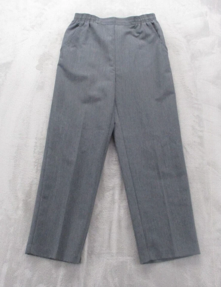 Draper's & Damon's Relaxed Fit Pull-On Chino Pants Women's 4P Gray Polyester - Image 1 of 4