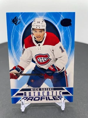 2020-21 Upper Deck SP Hockey Authentic Profiles Nick Suzuki #AP-10 - Image 1 of 2