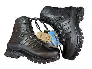 Meindl German Army SF Issue Black Leather GoreTex Combat Boots Size 7 UK #283 - Picture 1 of 5