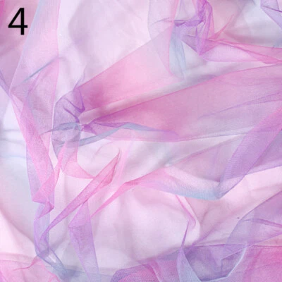 DIY Gradient TUTU Tulle Mesh Fabric Net Cloth Backdrop cloth Skirt Sew Material - Image 1 of 4