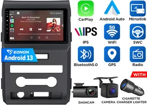 For Ford F150 09-14 FDF1X6 2DIN Android 13 9in Car Stereo Radio GPS NAVI CarPlay - Bild 1 von 20