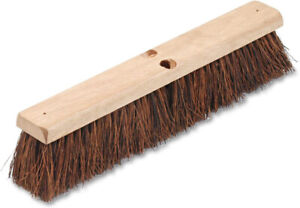 Garage Street Floor Brush Head, 3 1/4-In Palmyra Fiber, 18 In Push Broom