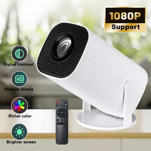 Mini Proyector Full HD 1080P Video Beamer 180° Giratorio Proyector de Películas 200 ANSI - Imagen 1 de 12