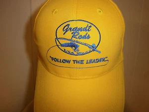 GRANDT FISHING RODS HAT Baseball Cap NWOT Embroidered Follow Leader Pole Gear - Picture 1 of 2
