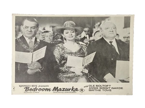 Tarjeta de vestíbulo dormitorio Mazurka original vintage 1970 Annie Birgit Garde, Ole Soltoft - Imagen 1 de 7
