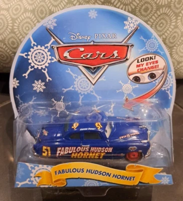 CARS - FABULOUS HUDSON HORNET Christmas Holiday Edition 2013 Mattel Disney Pixar - Immagine 1 di 2