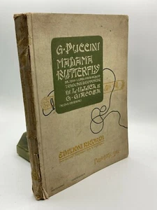 MADAMA BUTTERFLY Giacomo Puccini Spartito pianoforte solo Ricordi 1920 - Imagen 1 de 7