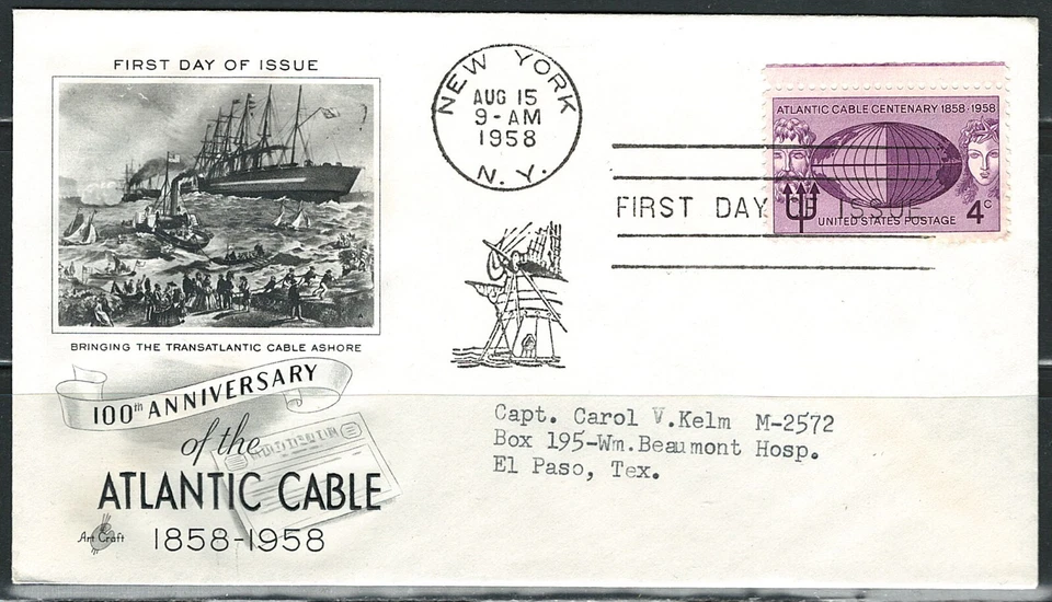 Mint US Year of 1958 First Day Cover Scott#1112. - Image 1 of 1