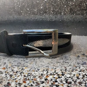 Cinturón Torino Elite Cuero Genuino Raya Negro 42 Nuevo Con Etiquetas - Imagen 1 de 17