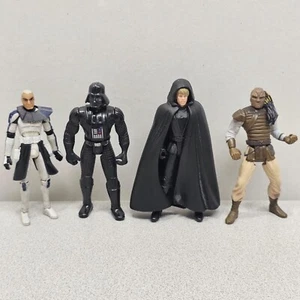 Star Wars Action Figures Luke Skywalker Darth Vader Captain Rex Weequay Toys Lot - Picture 1 of 4