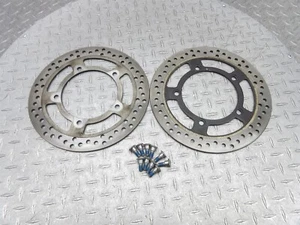 2008 07-09 Suzuki AN400 Burgman 400 OEM Front Brake Rotors Discs Pair Bolts - Bild 1 von 11