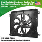 NEW Opened box Dual Radiator Condenser Cooling Fan For Toyota Sienna LE/XLE 2021 Toyota Sienna