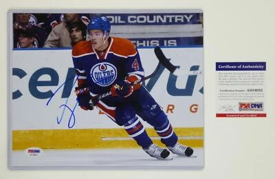 Taylor Hall Signed 8x10 Photo Hockey Edmonton Oilers Autographed PSA/DNA COA - Image 1 of 4