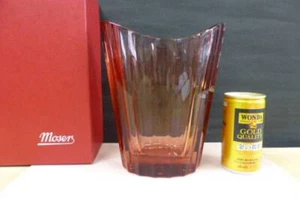 Moser mundgeblasene Kristallvase in Rosalin Farbe - unbenutzter Zustand mit Box - Bild 1 von 3