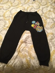 QIQIWA SUGARDUCK* SGD Black Sweat Pants Unisex CRaZY COOL Graphics! - Picture 1 of 10