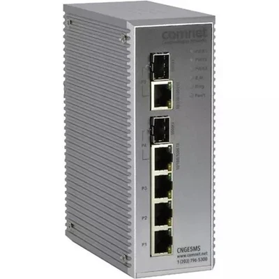 Industrial Managed Ethernet Switch, ComNet CNGE5MS, Gigabit, RJ45 SFP - Image 1 of 4