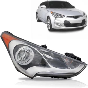 Faro con bombillas lado derecho para Hyundai Veloster 2012-2017, tipo multirreflector - Imagen 1 de 9