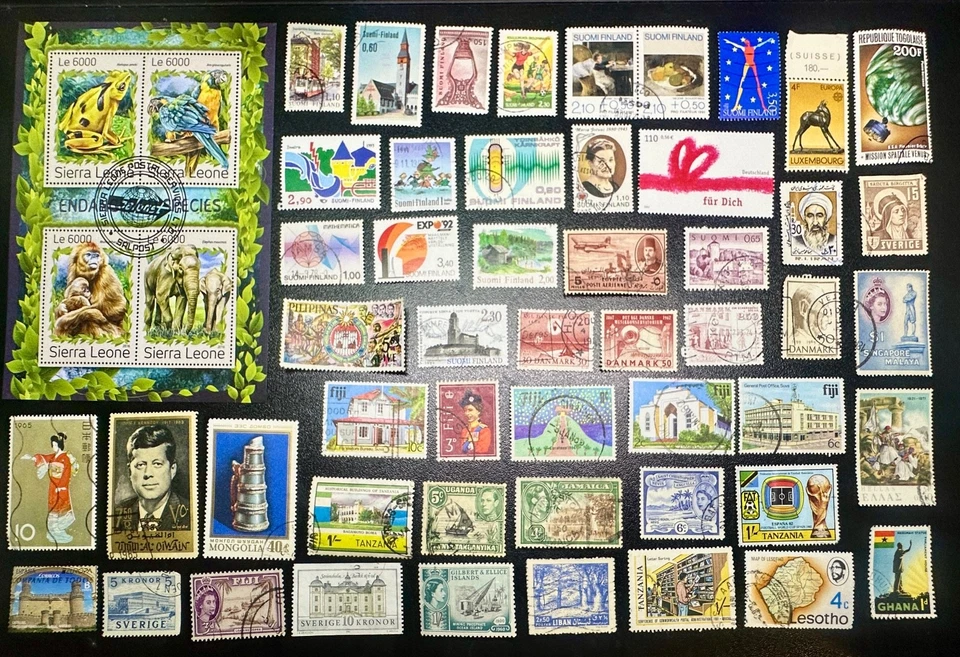 B572, 50+ Unique, Unusual, Less Common Stamps, Sets, Souvenir Sheets, Covers - Image 1 of 1