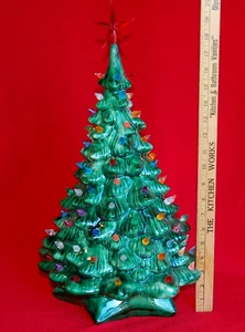 Ceramic CHRISTMAS TREE ~ 18" Holland Mold ~ 1983 Vintage ~ READ - Picture 1 of 11