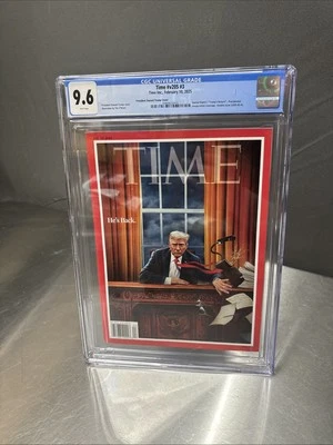 CGC Graded 9.6 President Donald Trump Inauguration - Time Magazine He's Back - Image 1 of 4