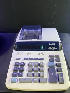 Casio DR-T120 Thermal Printer 12 Digit Calculator DR T120 Adding Machine Nice - Picture 1 of 5